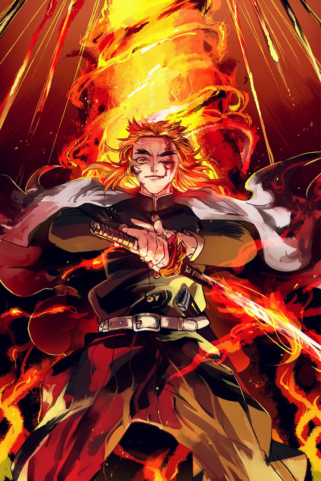Kyojuro Rengoku tiêu điểm nhân vật trong Demon Slayer